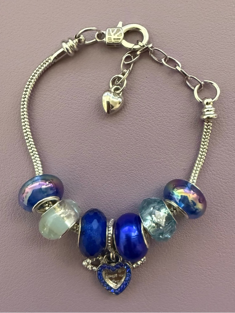 Blue European Bracelet - Spread Your Wings and Fly